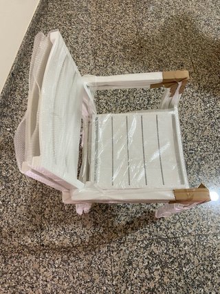 Mesa y 10 Sillas Jardín Aluminio Blanco
