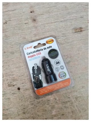 Caricabatterie Auto Doppia Presa Usb Smartphone