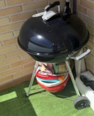 Barbacoa Kettle Grill Negra