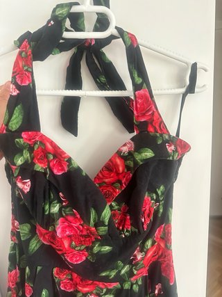 Vestido Rockero Negro y Rojo