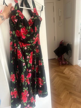 Vestido Rockero Negro y Rojo