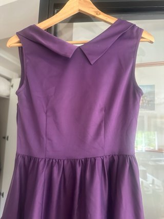 Vestido largo morado para boda