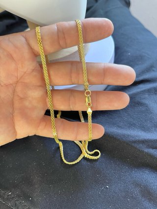 Cadena Oro Laminado 18 k Colgante Cruz