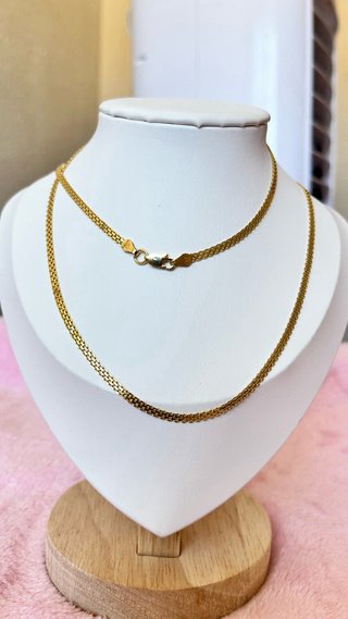 Cadena Oro Laminado 18 k Colgante Cruz