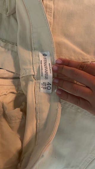 Vaqueros cortos beige