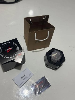Casio G-Shock Reloj Gris Naranja