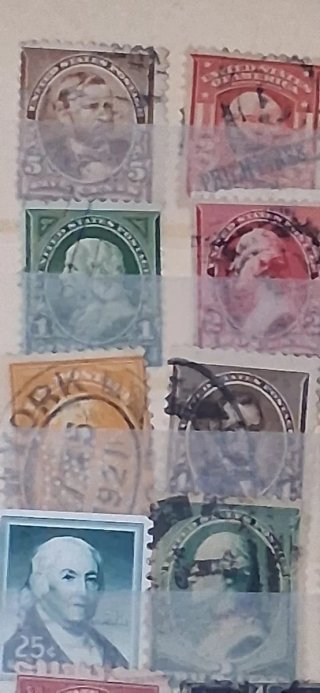 Lote Sellos Antiguos Alemania y USA