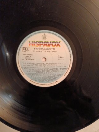 Vinilo Eros Ramazzotti En Todos Los Sentidos