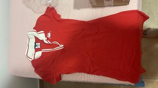 Vestido Polo Corto Kappa Rojo