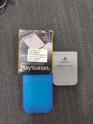 Tarjeta Memoria PS1  Memory Card Original + funda