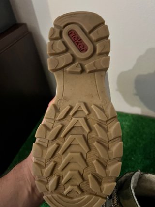Botas Rieker verdes con cremallera y cordones