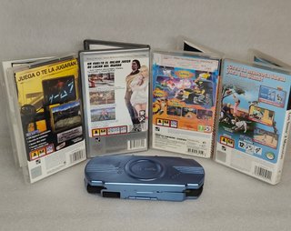 Pack 4 Juegos PSP + Funda Azul