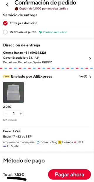 Batería BLS-5 para cámaras Olympus
