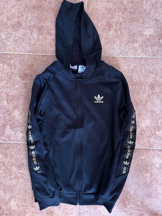 Sudadera Adidas Negra y Dorada