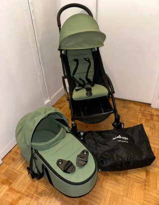 Silla Yoyo Babyzen + Capazo Verde