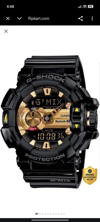 Casio G-Shock GBA-400 Negro/Dorado
