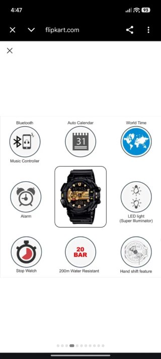 Casio G-Shock GBA-400 Negro/Dorado