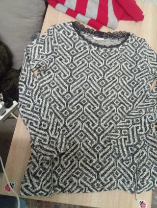 Jersey Camaïeu Geométrico Brillo Lúrex Talla M
