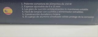 CORTADORA DE FIAMBRE ANESCRA 150W NUEVA