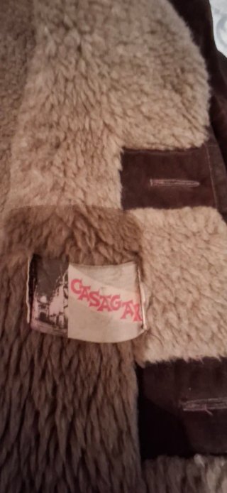 Chaquetón ante vintage marrón