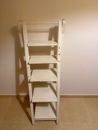 Estantería Escalera Blanca Madera