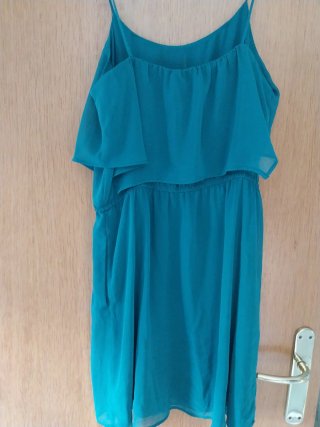 Vestido Sudafdra verde azulado
