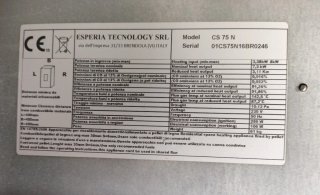 Estufa de pellets negra Esperia tecnologi.