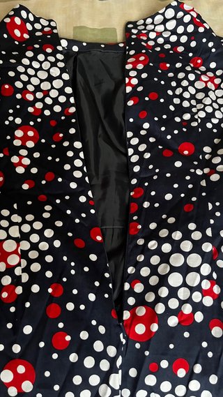 Vestido lunares XXXL negro rojo blanco