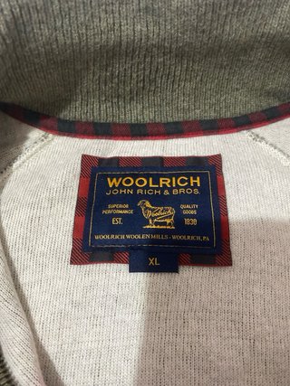 Cardigan Woolrich Verde Oliva