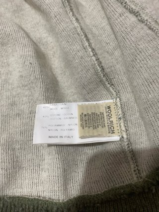 Cardigan Woolrich Verde Oliva