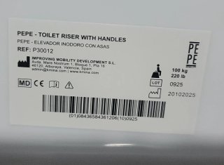 ELEVADOR WC CON REPOSABRAZOS NUEVO ALTURA 10CM