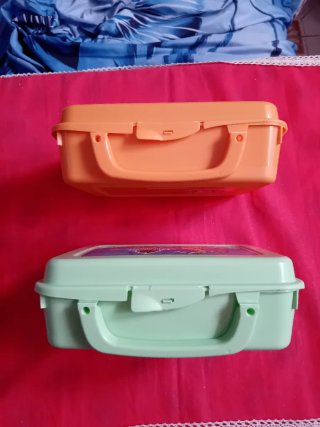 Portamerenda con manico 2pz 20cm