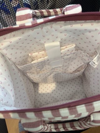 Mochila Pasito a Pasito Cherry Rayase y cambiador
