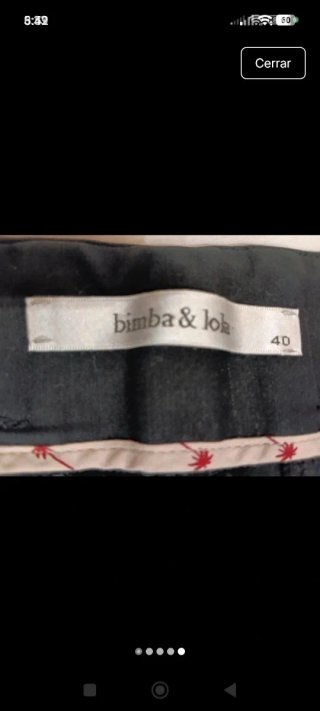 Pantalón Bimba y Lola Negro Talla L