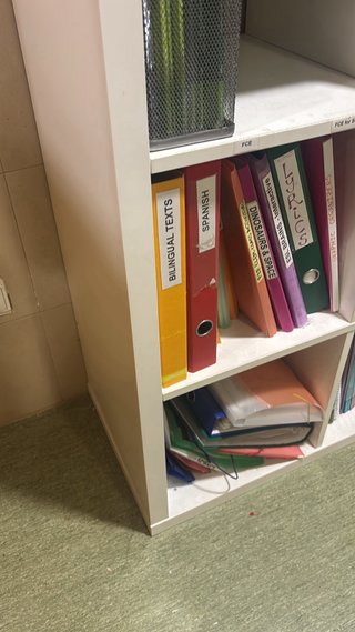 Estantería Kallax Ikea Blanca roja