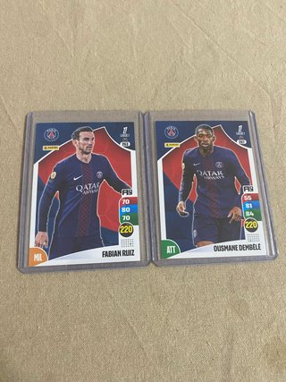 Panini LIGUE 1 2022-23 Fabian Ruiz Ousmane Dembélé