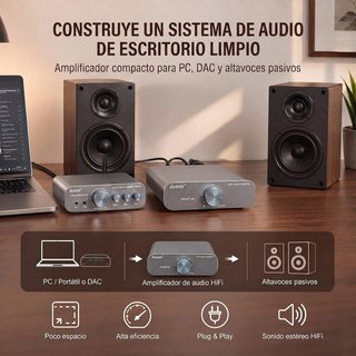AVEEK TPA3255 Amplificador 2x300W Clase D 24–48V