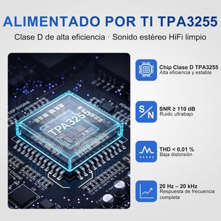 AVEEK TPA3255 Amplificador 2x300W Clase D 24–48V