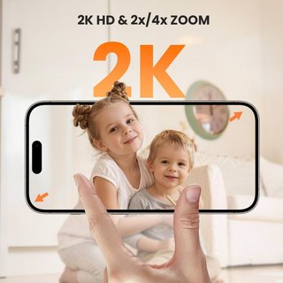 IEGEEK Baby 1T vigilabebé 2K PTZ 360 WiFi Interior