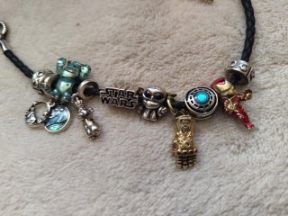 2 Pulseras Pandora Plata con Charms
