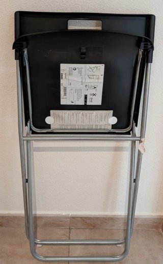 4 Sillas Plegables Negras Ikea Gunde