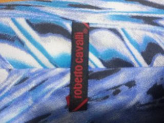 Cravatta Roberto Cavalli 100% Seta Blu
