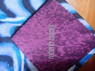Cravatta Roberto Cavalli 100% Seta Blu
