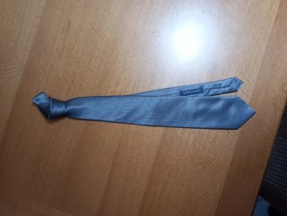 Cravatta Giorgio Mariani Blu/Grigio Cucita a Mano