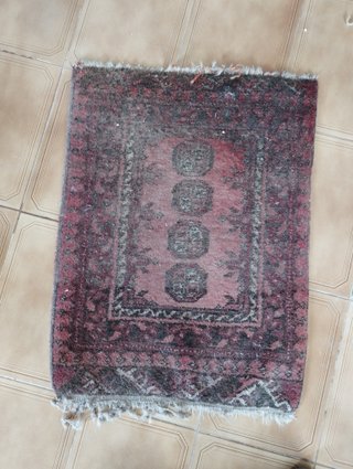 Conjunto 4 alfombras estilo persa lana, 2 tamaños