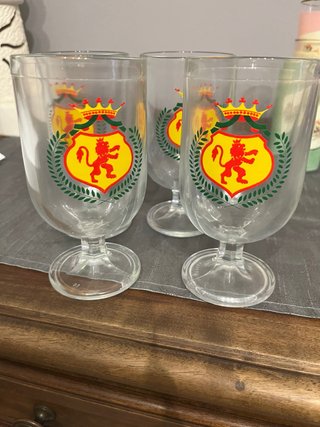 Set 4 Bicchieri Vintage Stemma Leone