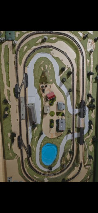 Maqueta de tren antigua