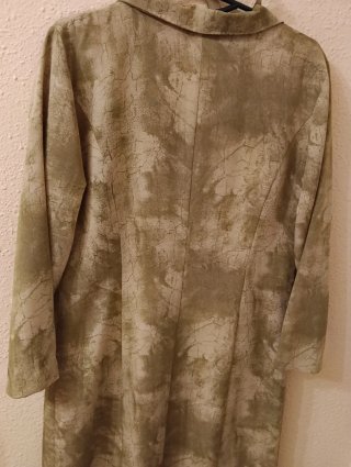 Vestido Talla 42 Beige y Verde