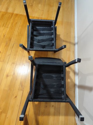 2 Sillones Ratan Plástico Exterior