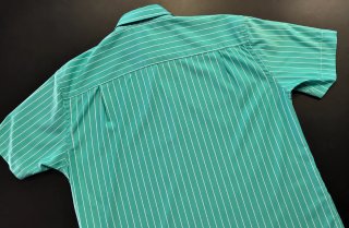 Camisa Dustin verde turquesa rayas blancas L/XL